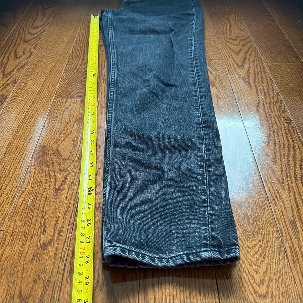 Aritzia Denim Forum Boyfriend High Rise Loose 28L Washed Black Jeans - Sz 24 - Picture 15 of 16